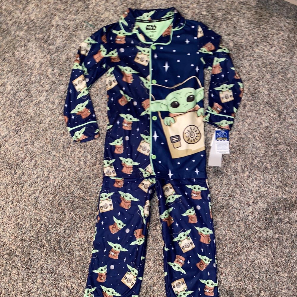 Star Wars Baby Yoda Starry Boys Coat Pajamas